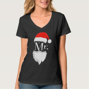 Mens Mr And Mrs Claus Couples Christmas Pyjamas Sa T-Shirt