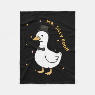 Mens mr silly goose groom to be wedding bride fleece blanket