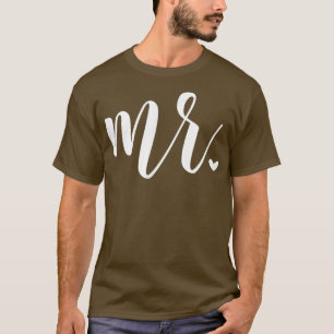 Mens Mr Wedding Newlywed Husband Honeymoon Matchin T-Shirt