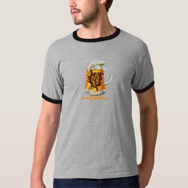 Mens mudRUNbeer Gear T-Shirt (Front)