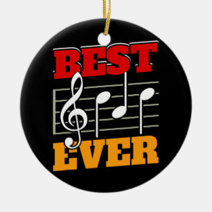 Mens Musician Dad Best Dad Ever Band Dad  Ceramic Tree Decoration