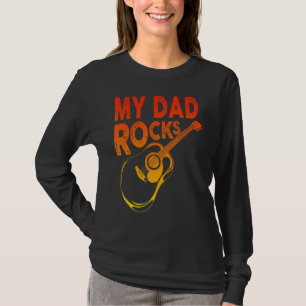 Mens My Dad Rocks Father Day Quote Saying T-Shirt