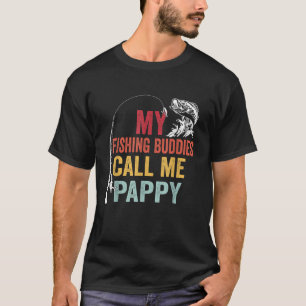 Mens My Favorite Fishing Buddies Call Me Pappy Fis T-Shirt