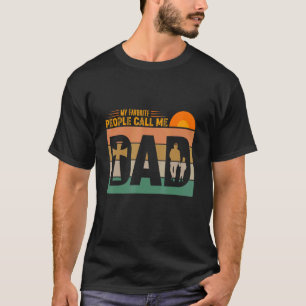 Mens My Favorite People Call Me Dad Vintage  Fathe T-Shirt