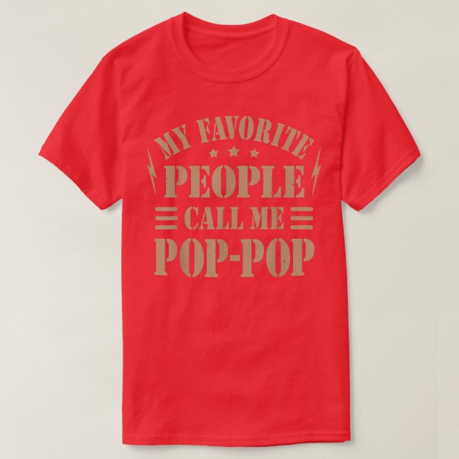 Mens My Favorite people call me PopPop Men Father' T-Shirt (Design Front)