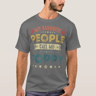 Mens My Favorite People Call Me Poppy T Grandpa T-Shirt