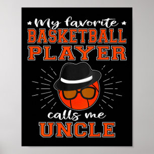 Mens My Favorite Sketll Player Calls Me Uncle - Sp Poster