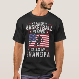 Mens My Favourite Basketball Player Calls Me Grand T-Shirt