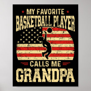 Mens My Favourite Bysketbyll Player Calls Me Grand Poster