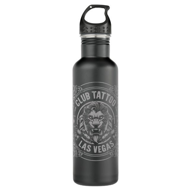 Mens My Favourite Club Tattoo Lion Las Vegas Benni 710 Ml Water Bottle (Front)