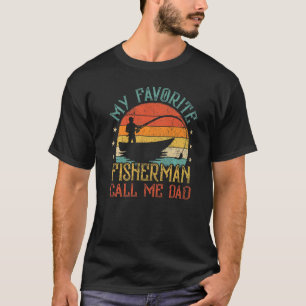 Mens  My Favourite Fisherman Buddies Call Me Dad F T-Shirt