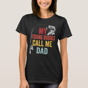 Mens My Favourite Fishing Buddies Call Me Dad Fish T-Shirt