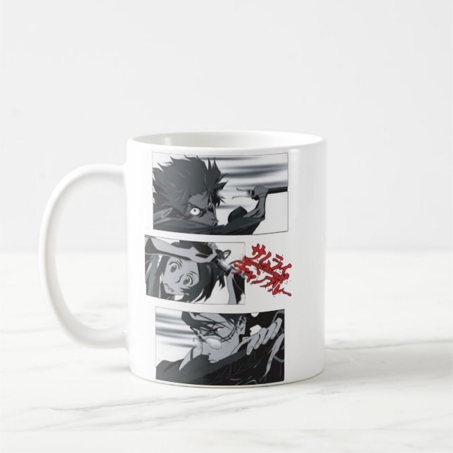 Mens My Favourite Manga Samurai Anime Champloo  Gi Coffee Mug (Left)