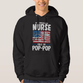 Mens My Favourite Nurse Calls Me Pop Pop Nurse Hoodie