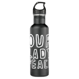 Mens My Favourite Our Lady Rock Band Peace Retro V 710 Ml Water Bottle