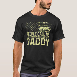 Mens My Favourite People Call Me Daddy Usa Patriot T-Shirt