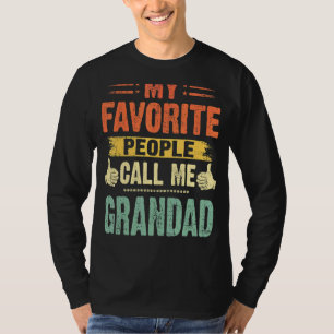 Mens My Favourite People Call Me Grandad Vintage F T-Shirt