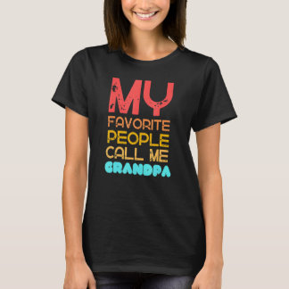 Mens My Favourite People Call Me Grandpa Cool T-Shirt