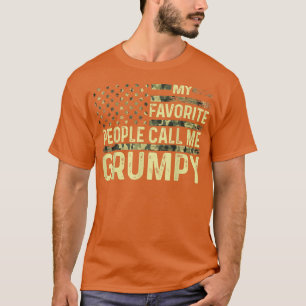 Mens My favourite people call me Grumpy USA Patrio T-Shirt