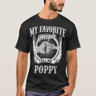 Mens My Favourite People Call Me Poppy Grandpa  T-Shirt
