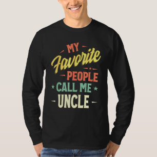 Mens My Favourite People Call Me Uncle Vintage Fat T-Shirt