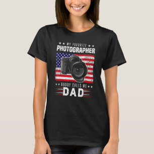 Mens My Favourite Photography Buddy Calls Me Dad P T-Shirt