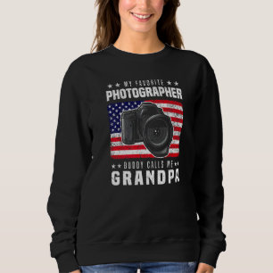 Mens My Favourite Photography Buddy Calls Me Grand Sweatshirt