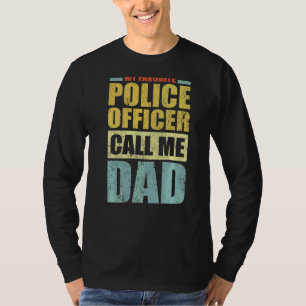 Mens My Favourite Police Officer Calls Me Dad Fat T-Shirt