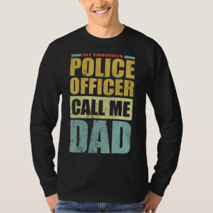 Mens My Favourite Police Officer Calls Me Dad Fat T-Shirt