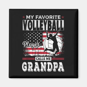 Mens My Favourite Volleyball Player Calls Me Grand Magnet
