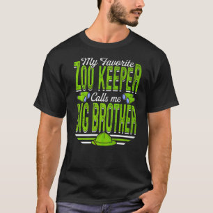 Mens My Favourite Zoo Keeper Calls Me Big Brother  T-Shirt