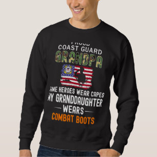 Mens My Granddaughter Wear Combat Boots Proud Coas Sweatshirt