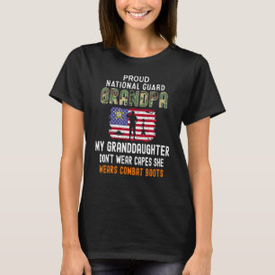 Mens My Granddaughter Wears Combat Boots National T-Shirt