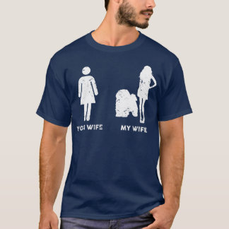 Mens My Lhasa Apso Your My Wife Gift  T-Shirt