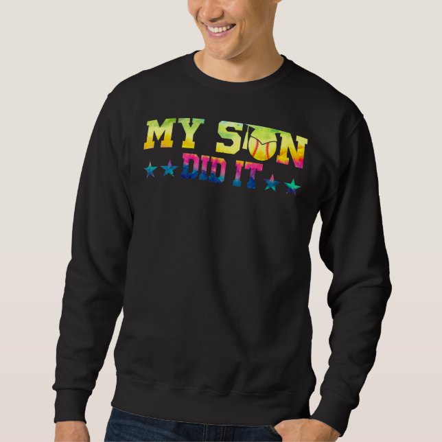 Mens My Son Did It Senior 1 Sweatshirt (Front)
