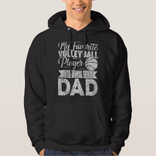 Mens My Volleyball Player Calls Me Dad Volleyball  Hoodie