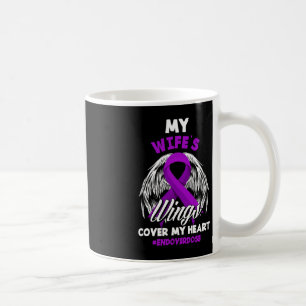 Mens My Wife's Wings Cover My Heart End Overdose Coffee Mug