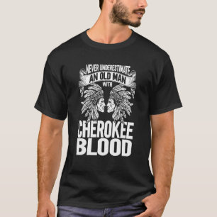Mens Native American Indian An Old Man With Native T-Shirt