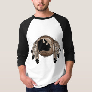 Men's Native Art Jersey Metis Wildlife Shirt Gifts