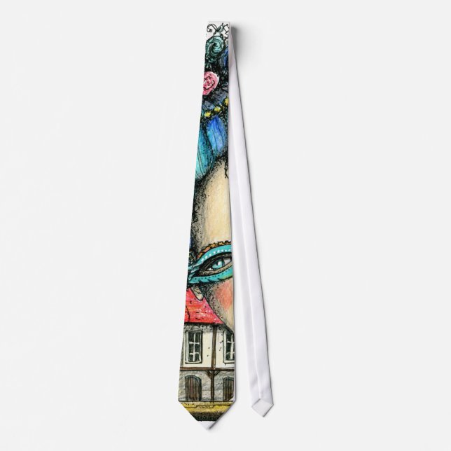 Men's Necktie with the Masterpiece Soiree' Artwork (Front)