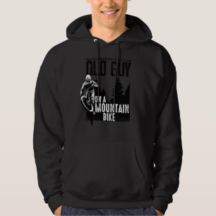 Mens Never Underestimate An Old Guy On A Mountain Hoodie