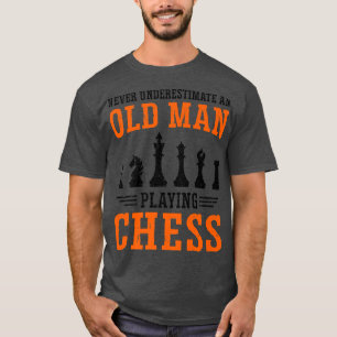 Mens Never Underestimate An Old Man Board Games Ga T-Shirt