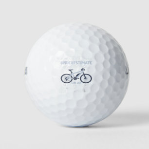 Mens Never Underestimate An Old Man On An Ebike Fu Golf Balls