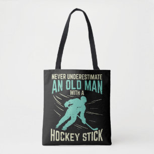 Mens Never Underestimate An Old Man With a Kayak - Tote Bag