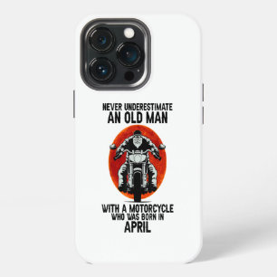 Mens Never Underestimate An Old Man With A Moto iPhone 13 Pro Case