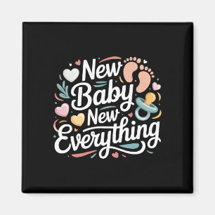 Mens new baby 2026 baby announcement mum to be dad magnet