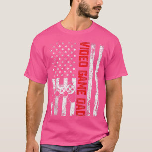 Mens New Dad First Time Video Game Daddy Retro Ame T-Shirt