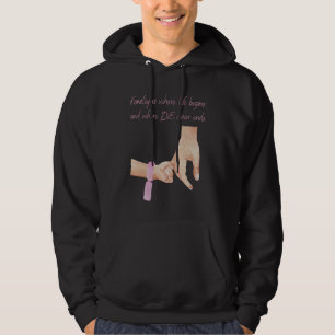 Mens New Dad Of A Girl Holding Hands With A Baby F Hoodie