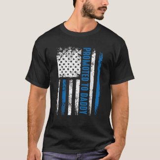 Mens New First Time Dad Practiced Police Law Enfor T-Shirt