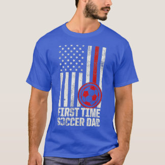 Mens New First Time Dad to Be Learning Soccer T-Shirt